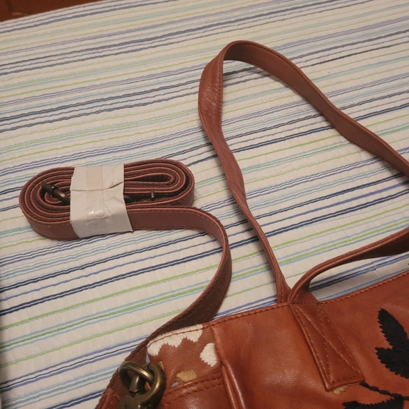 Boho Leather Tote bag - Picture 9 of 10